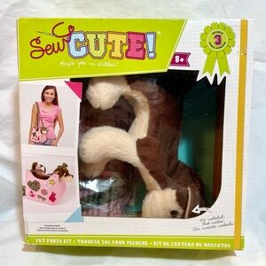 Craft Kit - Sew Cute! Pet Purse Kit - Plush Brown & Cream Puppy